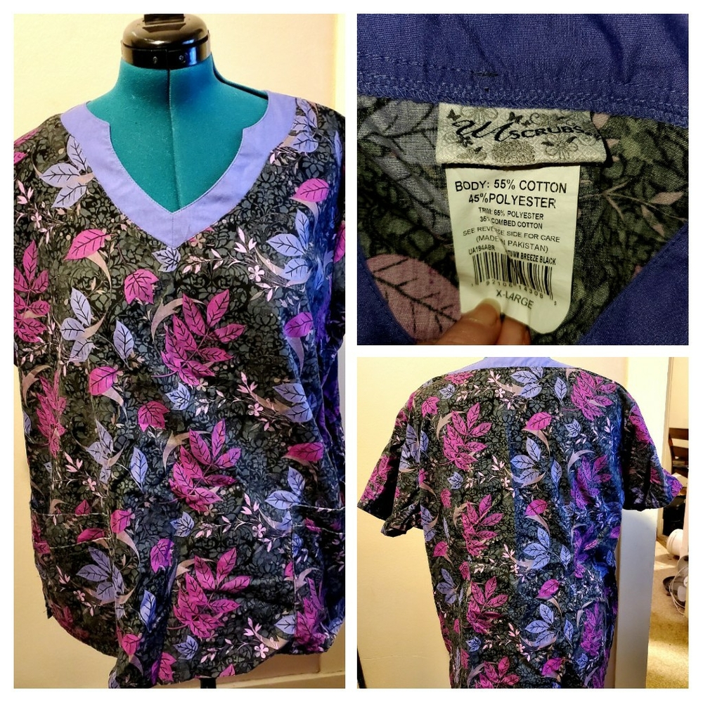 Uniform Advantage Scrub Top Washed Once Never Worn